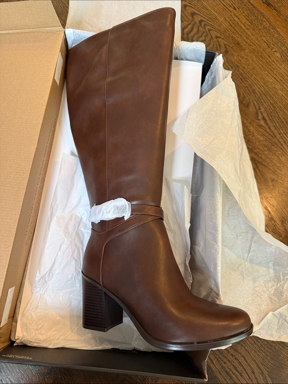 Wide Calf Boots Box - Cappuccino Jane size 9 tall boot wide - Picture 4 of 5